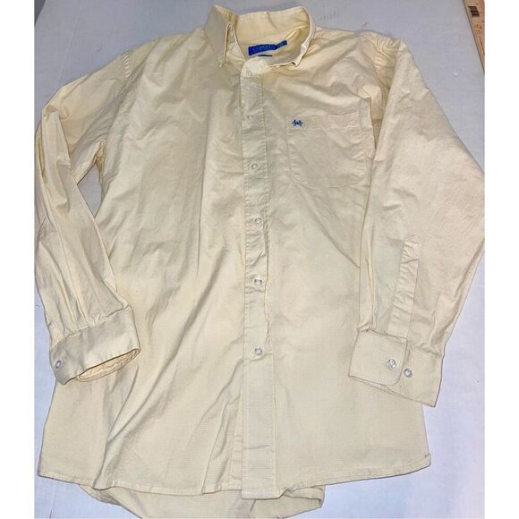 Men's Coast Shirt Plaid Long Sleeve Button Down 100% Cotton Huntington Sz LG  A2 - Picture 1 of 7